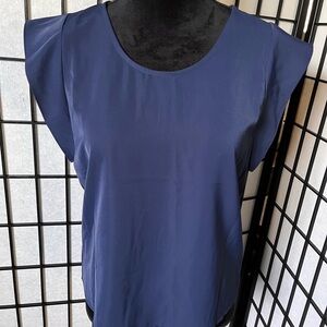 Express Navy Blue Women's Top